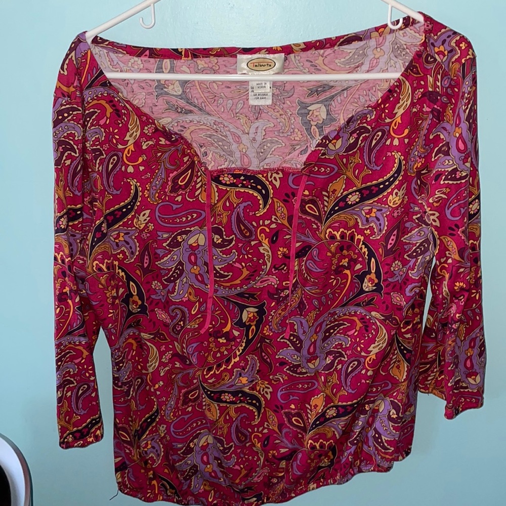 Talbots- Colorful Patterned Top